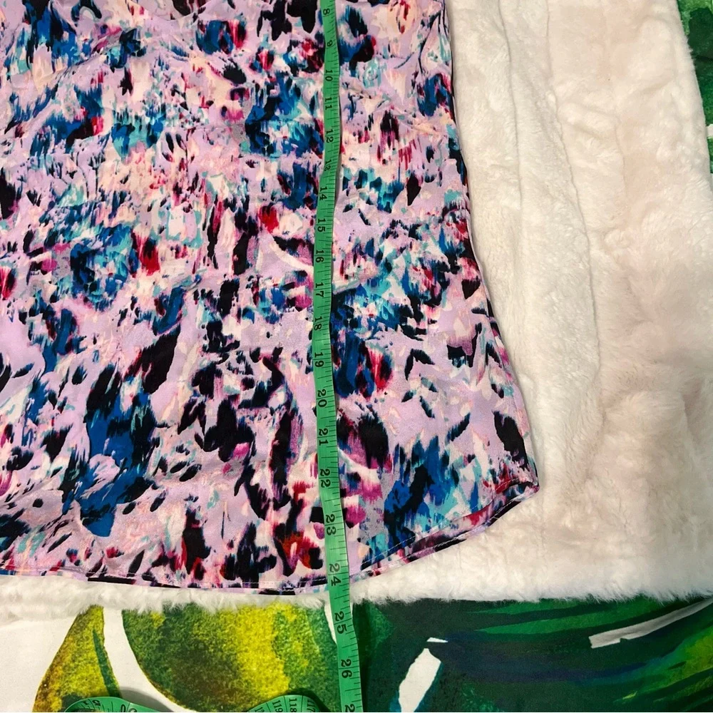 J. Crew XS/2 Purple Spotted Multicolor Spring Summer Office Dressy Camisole